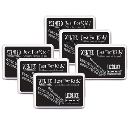 HERO ARTS Just for Kids Scented Ink Pad Licorice/Black, PK6 CS112